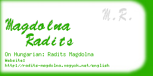 magdolna radits business card